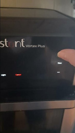 Timer on Instant Pot airfryer