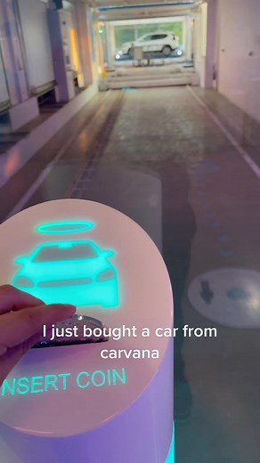 Buying a car from carvana #fyp #newcar #carvana #vendingmachine
