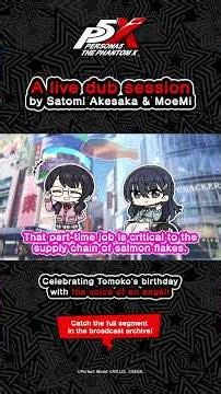 Who's the angel that celebrated Tomoko's birthday? #P5XEN #PersonaX_Stream
