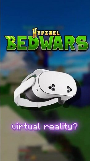 Can You Play Hypixel Bedwars in VR?🤔#minecraft #bedwars #hypixel #virtualreality #vr