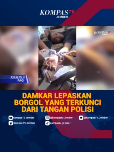 Unik! Kunci Patah Saat Garap Prank Ulang Tahun, Polisi di Surabaya Minta Bantuan Damkar Lepas Borgol #TiktokBerita#KunciBorgolPatah#EvakuasiUnik#damkarsurabaya👀💕#SurabayaViral#humaninterestnews