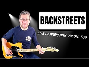 Bruce Springsteen - Backstreets (Live, Hammersmith Apollo, 1975) guitar lesson