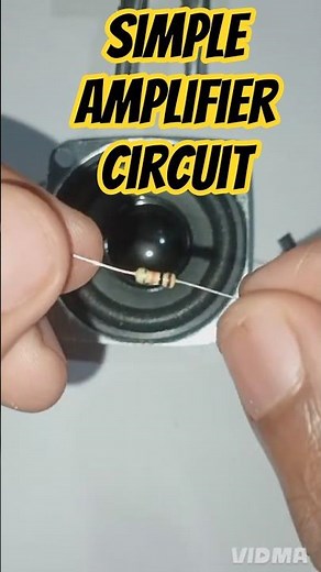 how to make simple Amplifier circuit Using bc547 at home #electronic #diy #shortsfeed