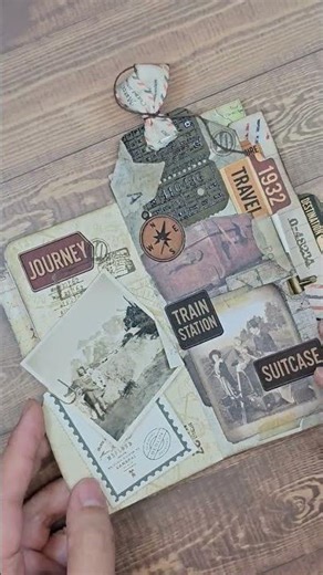 Mini Folio - Using 6x6 Single sided paper. #junkjournal