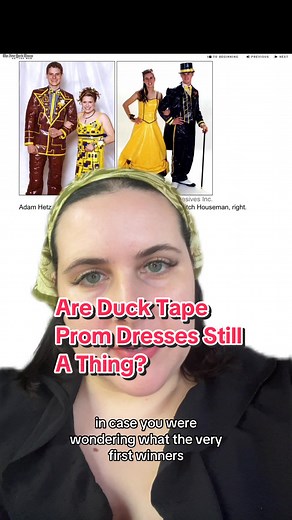 Investigating the Duck Tape Prom Dress Trend of the 2000s