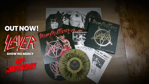 3.6K views · 328 reactions | Stoked seeing all those 'Show No Mercy' anniversary copies in your collections the last week! We decided to do a quick unboxing of the Slayer classic to add to the celebration. If you haven't picked up a copy yet. DO IT. Order HERE: https://www.metalblade.com/slayer/ | Metal Blade Records | Facebook