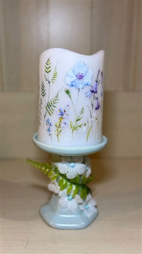 2K views · 28 reactions | Easy Spring Flower Candle Dollar Tree DIY #dollartreediy #springdiy | Crafty Beach | Facebook