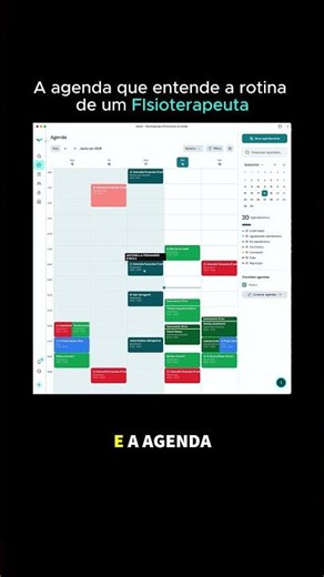 A agenda que entende a rotina do fisioterapeuta