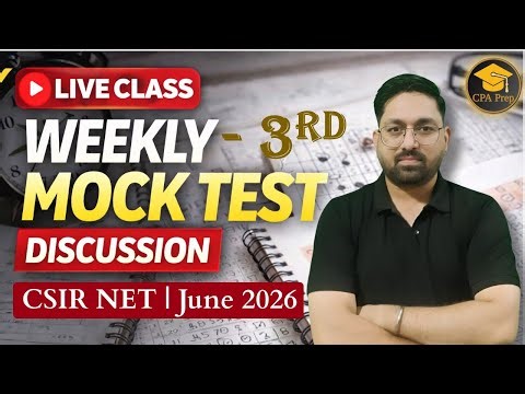 Weekly Mock Test Discussion |CSIR NET LIFE SCIENCE June 2026| #drajitrai