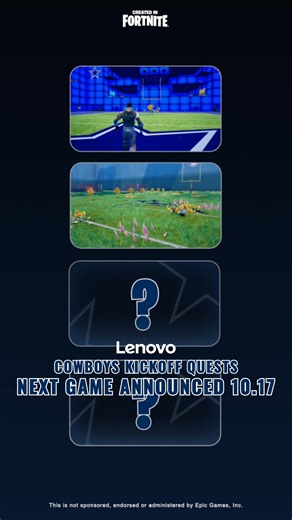 It's time for Fortnite Finishers FFA powered by Lenovo - Cowboys style! Hop in and take down your opponents using special finishing moves. 👀🏈 Play Now ➡️ https://www.fortnite.com/play/island/9883-5619-8599?lang=en-US | Dallas Cowboys United