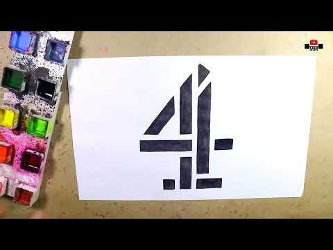 How to draw the Channel-4 logo