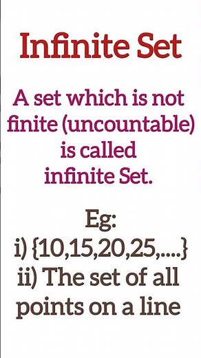 Infinite Set #geometry #maths
