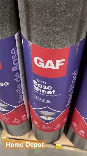 Home Depot Roofing Update: GAF Tri-Ply #75 Base Sheet 3 SQ for $58.97