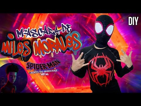 DIY Cómo hacer la Máscara de Miles Morales de Spider-Man Across The Spider-Verse Tutorial