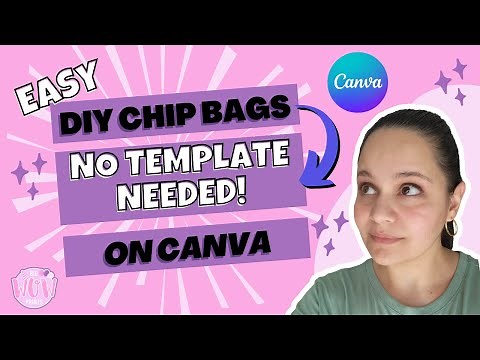 Easy DIY Chip Bags in under 3 minutes. No Template Needed!