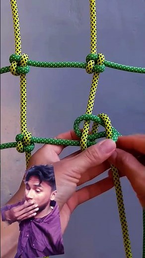 Learn how to tie cargo net or climbing net/ rope knot 192