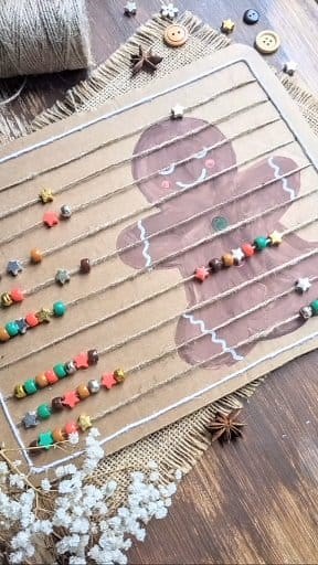 14K views · 68 reactions | Gingerbread man abacus! Paint and make your own gingerbread man and decorate him with beads  1-10 abacus #christmasgiftideas #christmascrafts #gingerbreadmancraft #kidscrafts #counting1to10 | Earth and Sky Play | Facebook