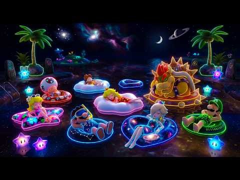 Fall Asleep in a Summer Night Pool 🌴 Mario Deep Sleep Music 🌙 Stop Overthinking & Relax Instantly