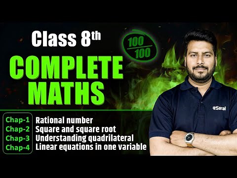 Class 8 FULL Maths in One Shot 🔥| Class 8 Maths Half Yearly Question Paper 2025 | eSaral