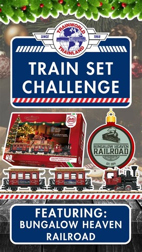 TrainWorld.com 🚂 TrainLand on Instagram: "Starter Train Set Challenge: LGB Trains 72308 Christmas Train Starter Set - Featuring: Bungalow Heaven Railroad We have @bungalowheavenrailroad of Instagram showcasing the LGB Trains 72308 Christmas Train Starter Set! 🚂 What's your favorite starter train set? Share your videos with us 📽️ and we will re-share it to our page for all to see! 🚨 Shop Online: TrainWorld.com or click the link in the bio! #trains #train #modeltrain #modelrailroad #railfans #