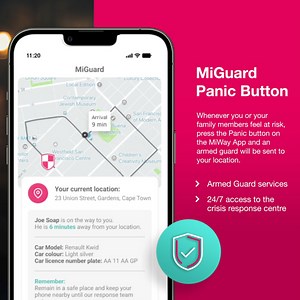 207 reactions | MiGuard is a personal armed security response service offered by us. Whenever you or your family members feel at risk, press the Panic button on the MiWay App and an armed guard will be sent to your location. Be a step ahead of emergencies with MiWay and download the MiWay App now! https://bit.ly/4dLlTNe #MoveForValue #MiWayApp | Miway | Facebook