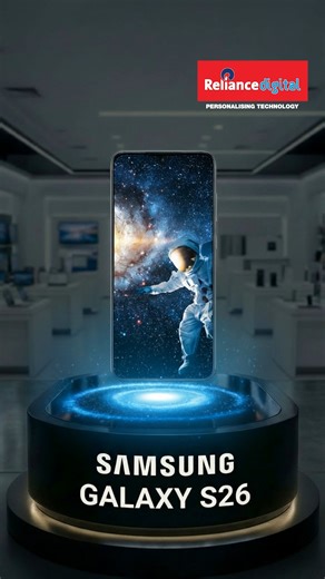 The universe was hinting. We were listening. The Samsung Galaxy S26 is officially here! Pre-order now at your nearest Reliance Digital Stores. 👀🌌 [Samsung Galaxy S26, Reliance Digital, Pre-Order, Technology, Mobile, Unpacked, Your Guide to Galaxy AI] | Reliance Digital