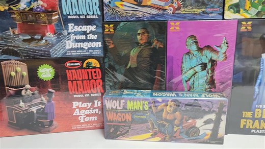 It's a perfect time for the family to build some Monster models! We have a large selection of different models to choose from! #thetoystimeforgot #getyourtoysback #universalstudios #universalmonsters #darkshadows #mpc #auroramodels #aurora #polarlights #atlantismodels #rayharryhausen #xplus #xplusmodelkits #playingmantis #moebius | The Toys Time Forgot