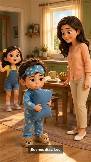 Baby Leo Learns ¡Buenos Días! ☀️🇪🇸 #spanish #learnspanish #buenosdias #goodmorning