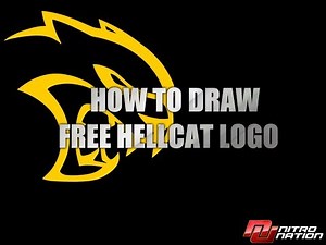 How to draw free realistic Hellcat logo | Nitro Nation Online