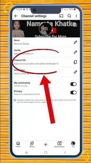 Apne YouTube Channel Ka Link Kaise Copy Kare? (Easy Trick) 😲| How To Copy Youtube Channel Link 2026
