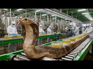 Inside a Snake Bioprocessing Factory: From Venom for Medicine and Leather for Fashion (Full Process)