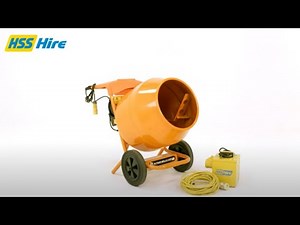 How to use a 110v cement mixer