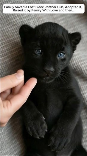 Family Saved a Lost Black Panther Cub, Adopted It and then…