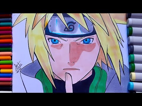 How to Draw the Fourth Hokage - Minato Namikaze - Step by Step