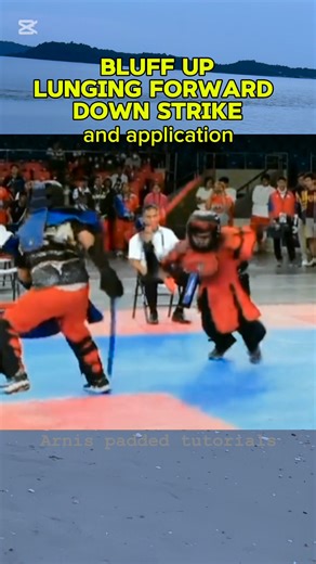 Arnis padded tutorials: Basic lunging forward and its application #arnis #tutorial #combatsports #kali #eskrima #sports | Coach Ronald