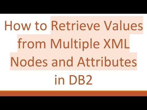 How to Retrieve Values from Multiple XML Nodes and Attributes in DB2