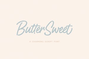 ButterSweet | Smooth Script Font, a Handwritten Font by The Paper Town