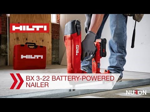 Hilti Nuron BX 3-22 Cordless Concrete Nailer - Features and Benefits