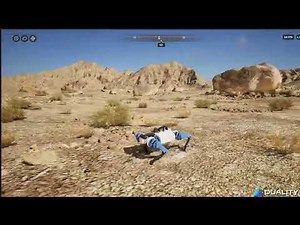 Quadruped Robot Cosimulation with Falcon and MuJoCo