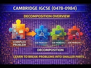 CAMBRIDGE IGCSE (0478/0984) Decomposition overview