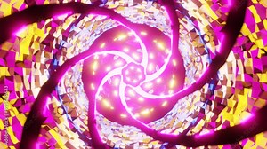 twisting colorful journey space background vj loop. High quality 4k footage
