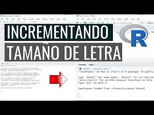 ¿Cómo Cambiar el Tamaño de la Letra de RStudio?