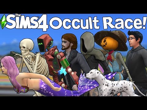 The Sims 4: Which Occult Creature is the FASTEST? (Life States Racing 5)