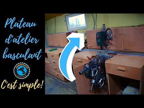 HOW TO MAKE A SWIVEL WORKBENCH TOP!🛠️🎬 How to build a Flip Top Table / Tool Stand