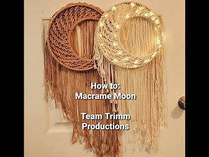 How to: Moon Macramé Pattern