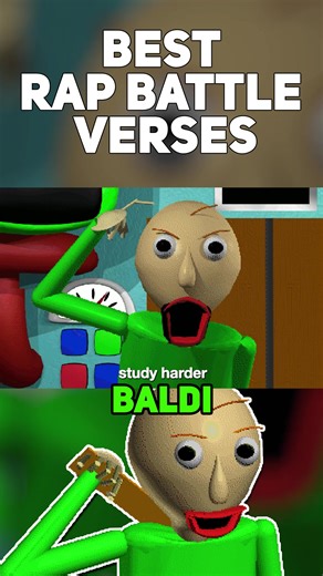 BALDI! (PT. 2) (BEST RAP BATTLE VERSES) #fyp #rapbattle #gumball #baldi #tawog