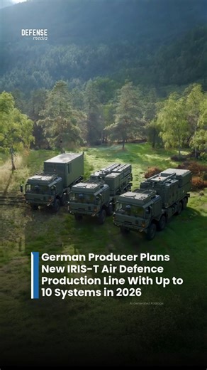 German defence manufacturer Diehl Defence has initiated a new production line for the IRIS-T surface-to-air missile system, aiming to increase output of the ground-based air defence system in 2026. Company leadership says that up to 10 IRIS-T firing units could be completed this year under current capacity plans, with potential for further expansion depending on demand from European and international customers. The IRIS-T family, including the SLM and SLS variants, provides medium-range air defe