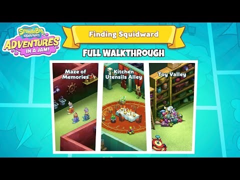 SpongeBob Adventures: In A Jam - Map Finding Squidward Chapter 1, 2, 3 Full Walkthrough
