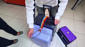 Multi Use Strong Adjustable Luggage Connector Straps for Suitcases, 2026 New Flexible Elastic Fastening Belt for Luggage Strap, Add a Bag Luggage Connector Straps, Easy to Travel (2PC Colorf)