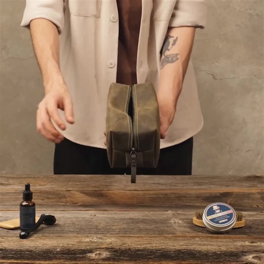 Personalized Baseball Leather Dopp Kit: Father's Day Gift for Dad, Husband, or Him - Etsy